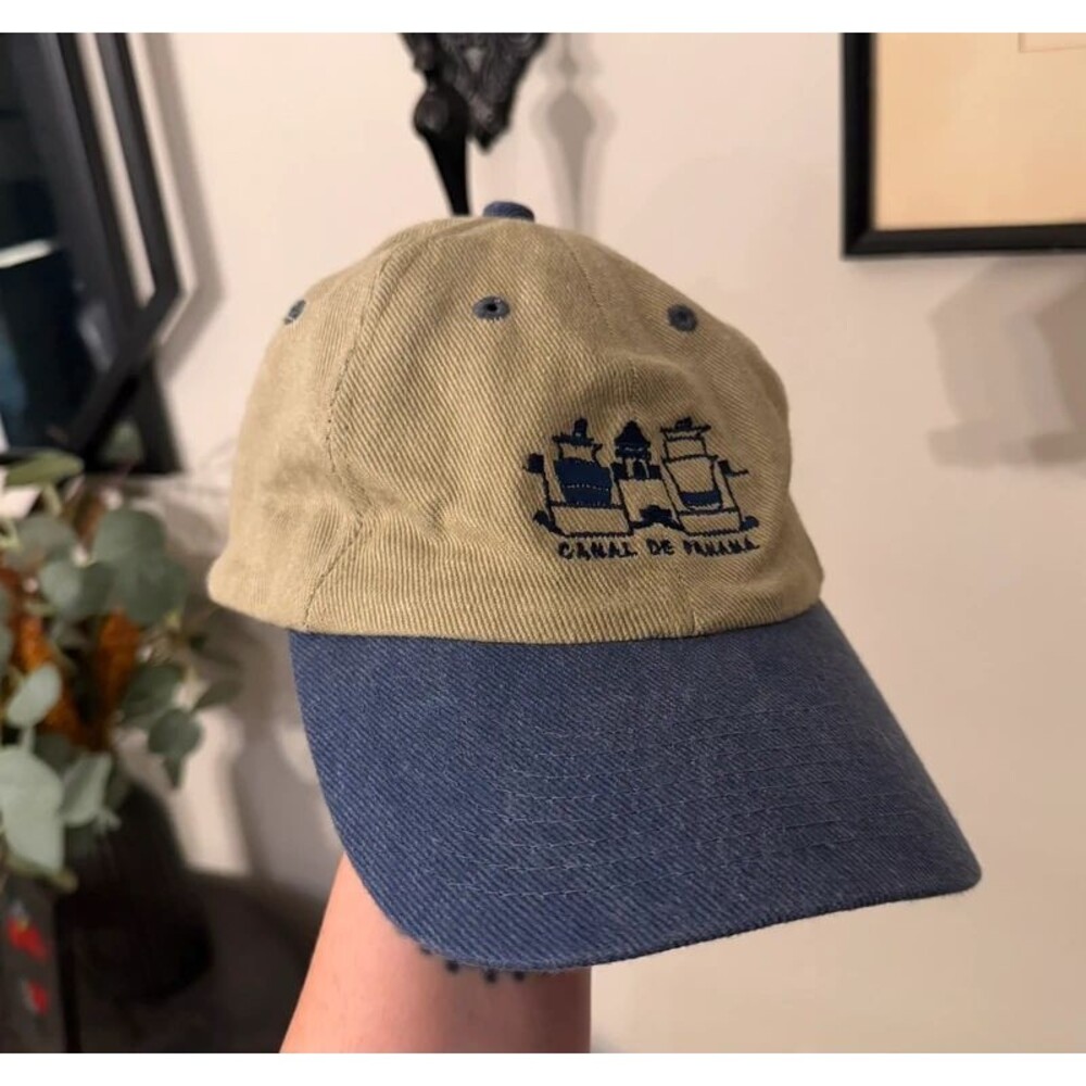 Vintage Y2k Canal De Panama Dad Hat